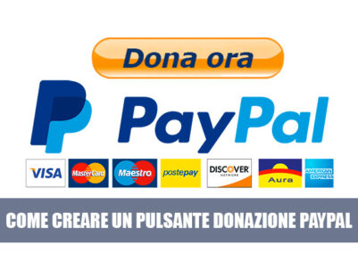 guida come creare un pulsante donazione paypal per siti web